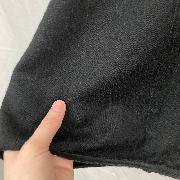 Vintage Womens 26 Black & Gold Floral Embroidered Vest Boho Chic Cottage Folk - Picture 10 of 10